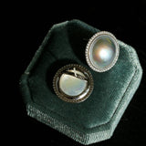 Seawater Mabe Pearl Stud Earrings - Gembea Jewelry