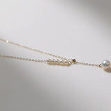 Love and the City D Model Chain Pearl Necklace - Gembea Jewelry