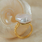 Petals Baroque Pearl Ring - Gembea Jewelry
