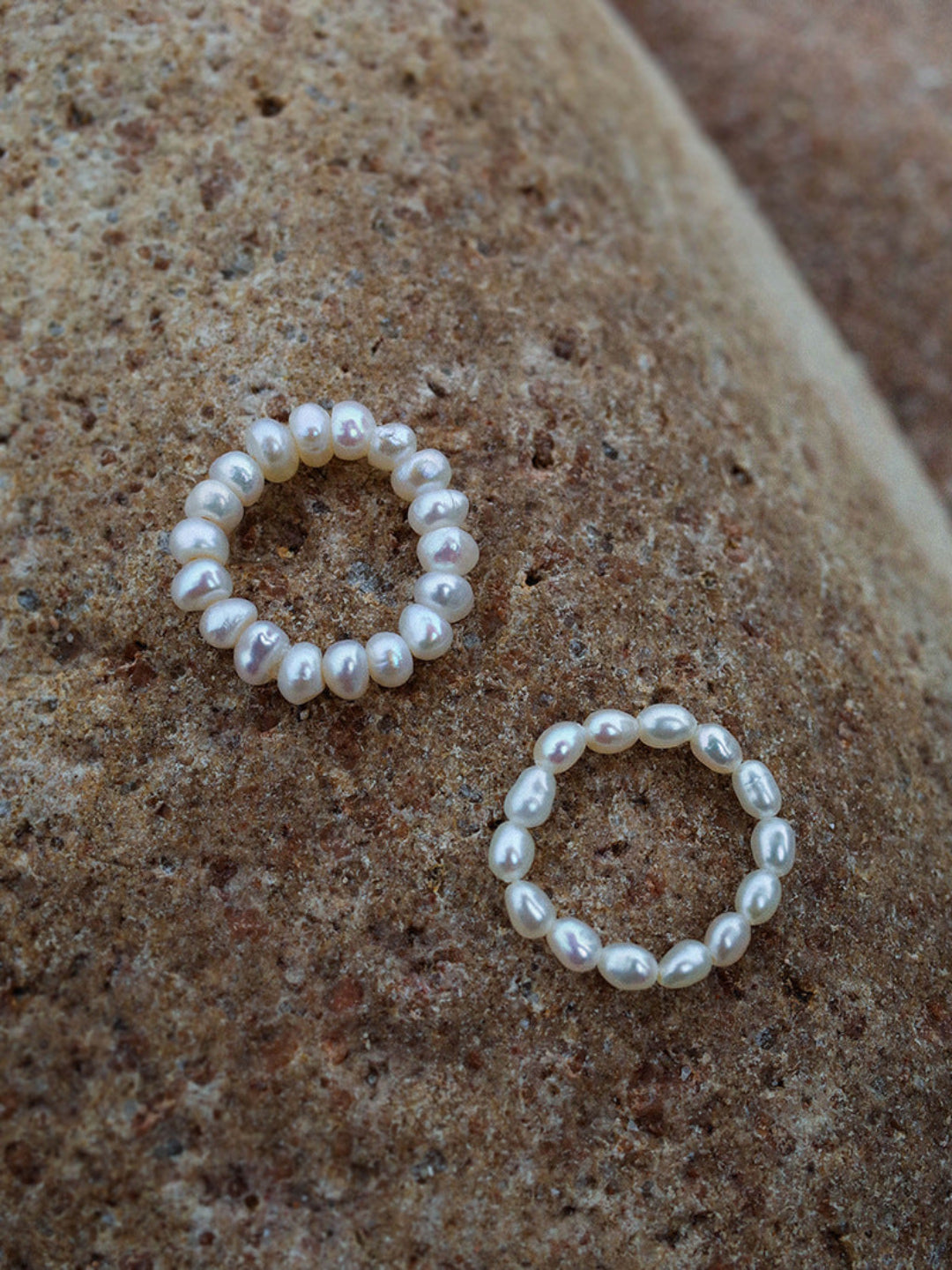 Gembea Jewelry Elastic Irregular Pearl Ring