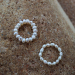 Gembea Jewelry Elastic Irregular Pearl Ring