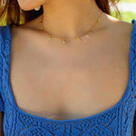 Overlay Chain Drop Choker Necklace - Gembea Jewelry