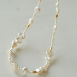 Simple Freshwater Rice Pearl Necklace - Gembea Jewelry