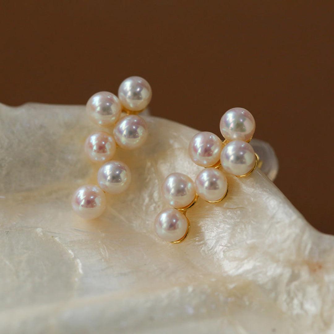 Love and the City Pearl Stud Earrings - Gembea Jewelry