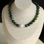 Baroque Pearl African Turquoise Beaded Necklace
