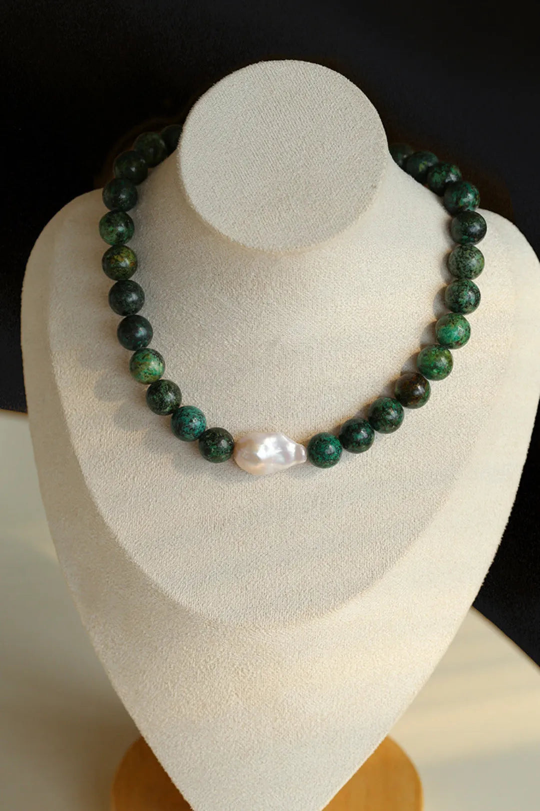 Baroque Pearl African Turquoise Beaded Necklace