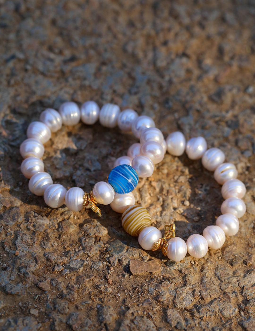 Sea's Embrace Series Old Pearl Bracelet - Gembea Jewelry