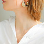 Enamel Glazed Hoop Earrings - Gembea Jewelry