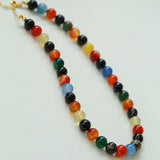 Spring Heartbeat Colored Stone Beaded Necklace - Gembea Jewelry
