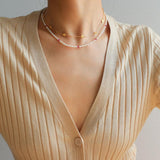 Overlay Embossed Mini Gold Coin Necklace - Gembea Jewelry