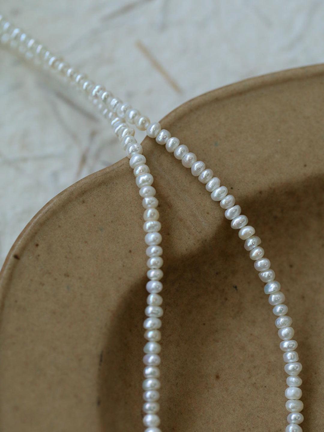 Simple Mini Pearl Beaded Necklace - Gembea Jewelry