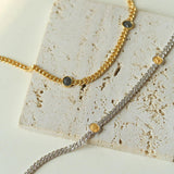 Athena Old Coin Chain Necklace - Gembea Jewelry