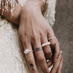 Gembea Jewelry Elastic Irregular Pearl Ring