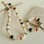 Sea's Embrace Mother of Pearl Beaded Necklace