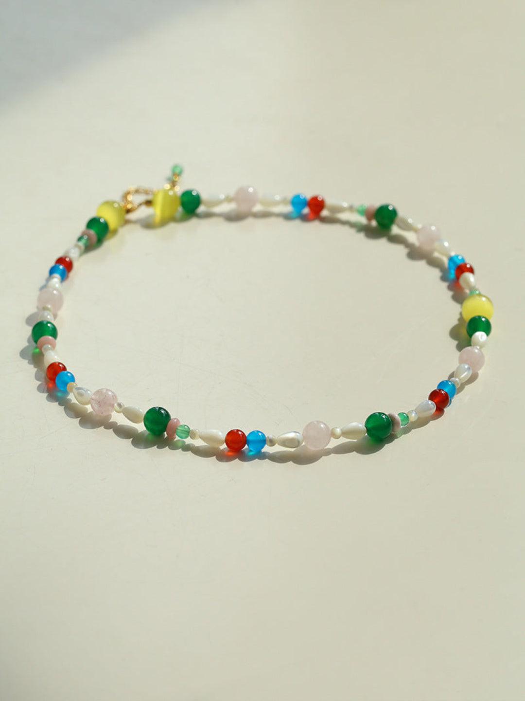 Spring Heartbeat Colored Necklace - Gembea Jewelry