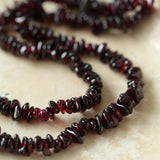 Irregular Garnet Baroque Drop Necklace - Gembea Jewelry