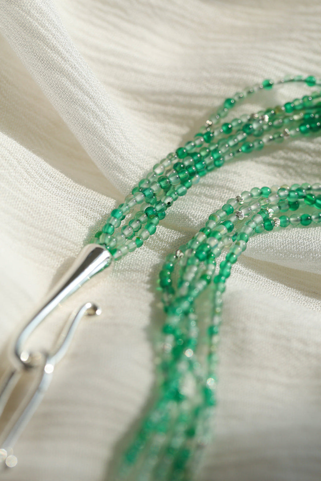 Gembea Jewelry Mini Green Agate Necklace