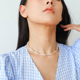 Spring Heartbeat Toothpick Pearl Necklace - Gembea Jewelry