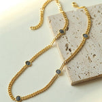 Athena Old Coin Chain Necklace - Gembea Jewelry