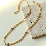 Athena Old Coin Chain Necklace - Gembea Jewelry