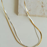 Spring Heartbeat Snake Bone Chain Necklace - Gembea Jewelry