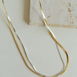 Spring Heartbeat Snake Bone Chain Necklace - Gembea Jewelry