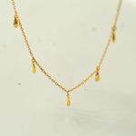Overlay Chain Drop Choker Necklace - Gembea Jewelry