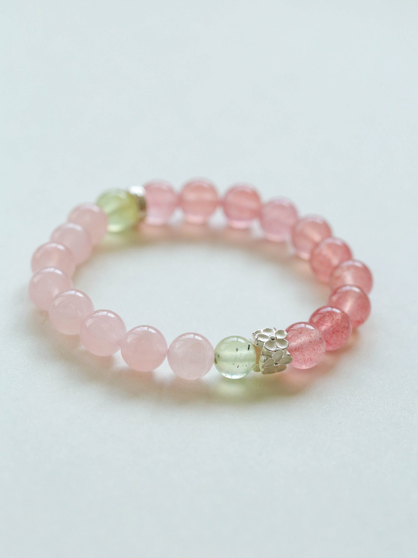 Summer Strawberry Crystal Grape Stone Bracelet Gembea Jewelry