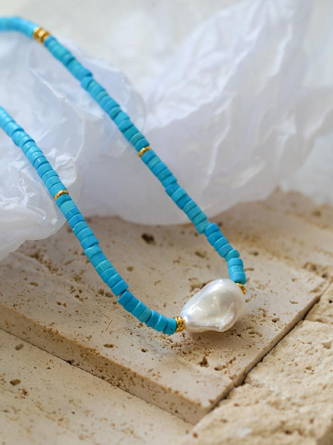 Sea's Embrace Series Baroque Pearl Necklace - Gembea Jewelry
