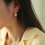 Petite Pearl Drop Studs Earrings - Gembea Jewelry