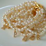 Vintage 26 Letter Pearl Bracelet - Gembea Jewelry