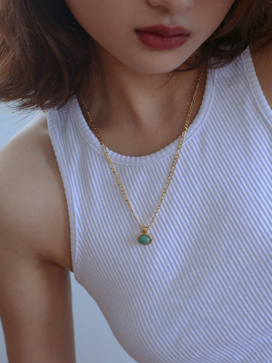 Gembea Jewelry Dongling Gemstone Chain Necklace