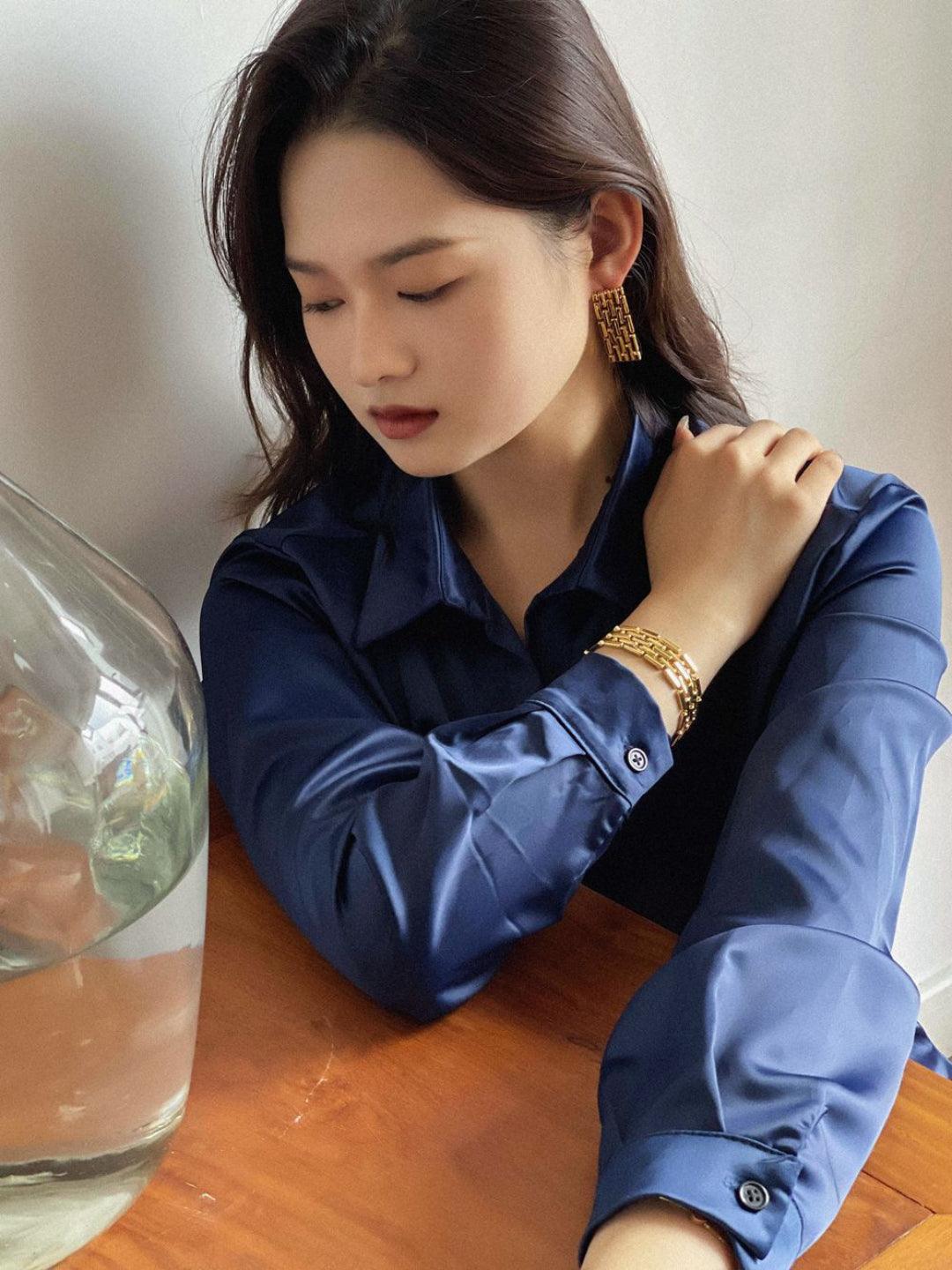 Long Tassel Watch Chain Earrings - Gembea Jewelry