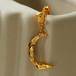 S925 Silver Moon Drop Earrings - Gembea Jewelry
