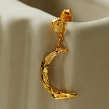 S925 Silver Moon Drop Earrings - Gembea Jewelry