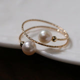 Love and the City Pearl Double Wrapped Ring - Gembea Jewelry
