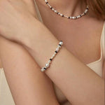 Baroque Pearl Black Agate Beaded Necklace - Gembea Jewelry