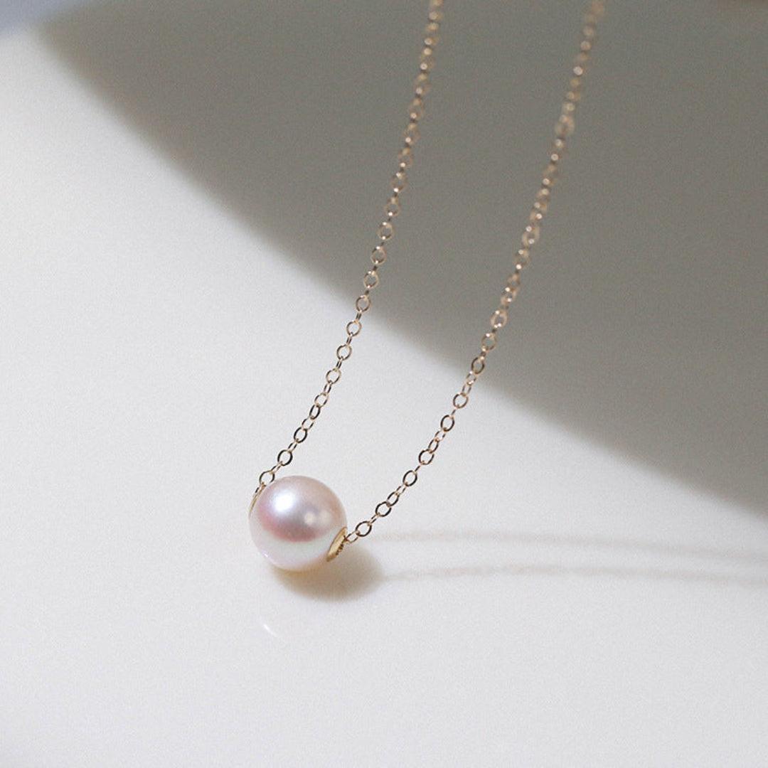Love and the City C Model Chain Pearl Necklace - Gembea Jewelry