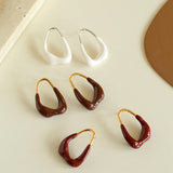 Geometric Enamel Glaze Earrings - Gembea Jewelry