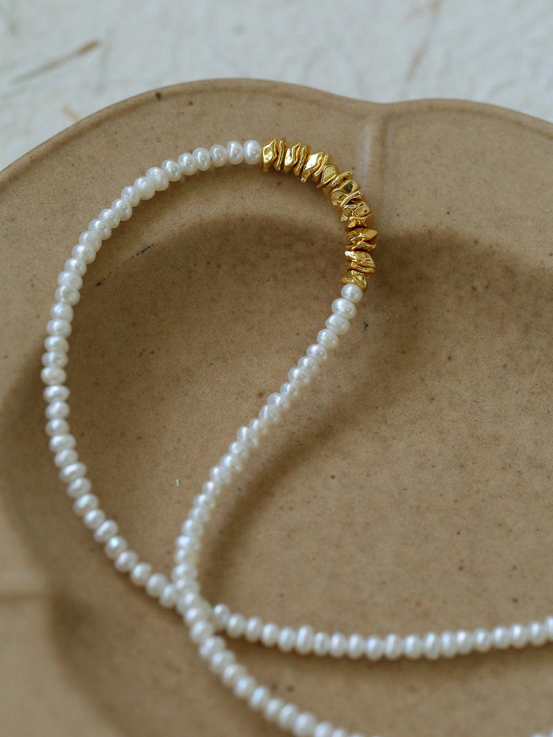 Simple Mini Pearl Beaded Necklace - Gembea Jewelry