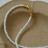 Simple Mini Pearl Beaded Necklace - Gembea Jewelry