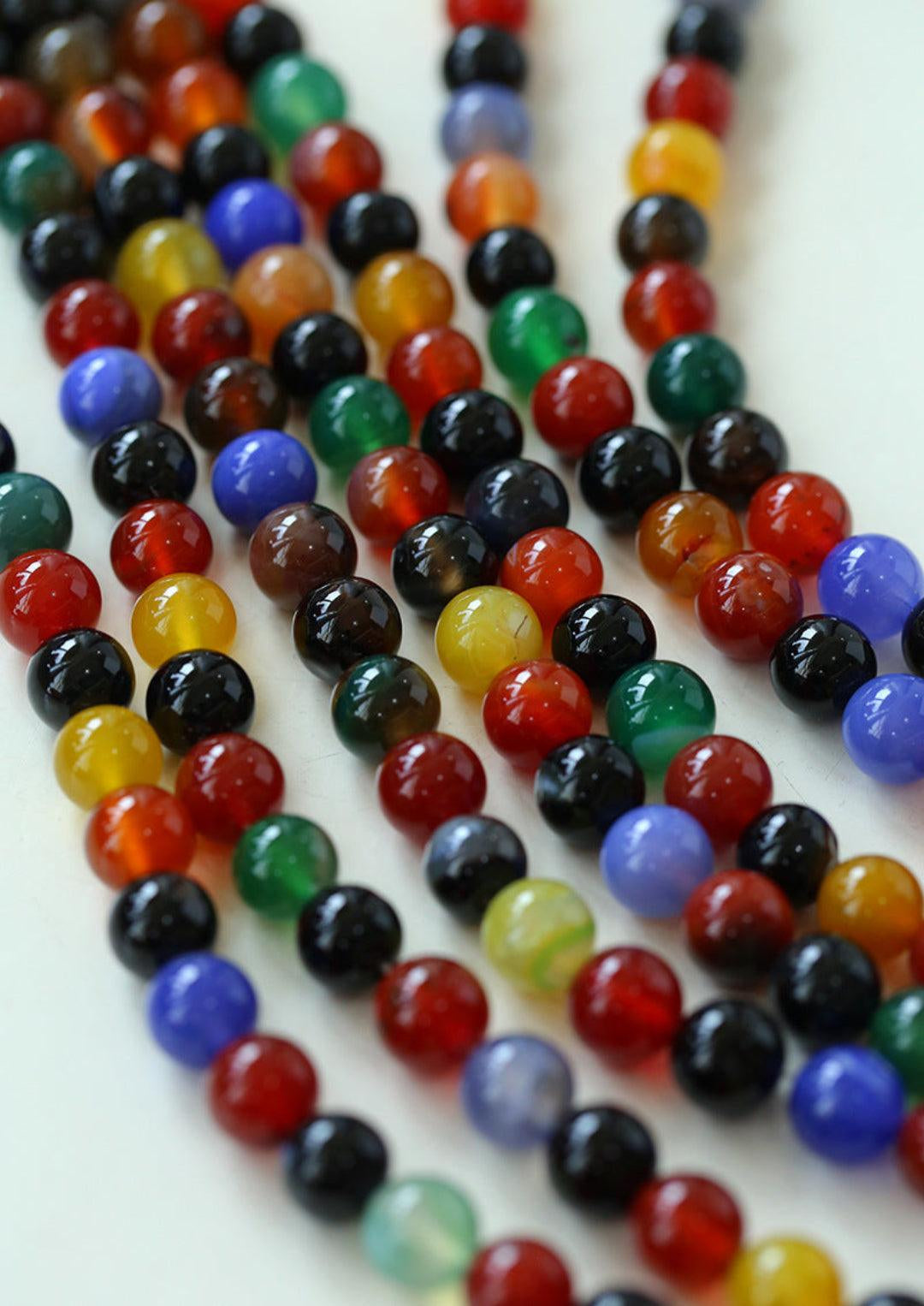 Spring Heartbeat Colored Stone Beaded Necklace - Gembea Jewelry