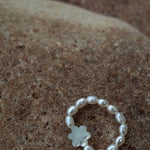 Gembea Jewelry Elastic Irregular Pearl Ring