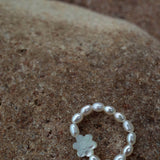 Gembea Jewelry Elastic Irregular Pearl Ring