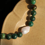 Baroque Pearl African Turquoise Beaded Necklace