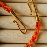 Gembea Jewelry Mini Green Orange Agate Necklace