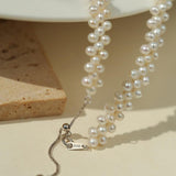 Hand-woven Freshwater Pearl Necklace - Gembea Jewelry