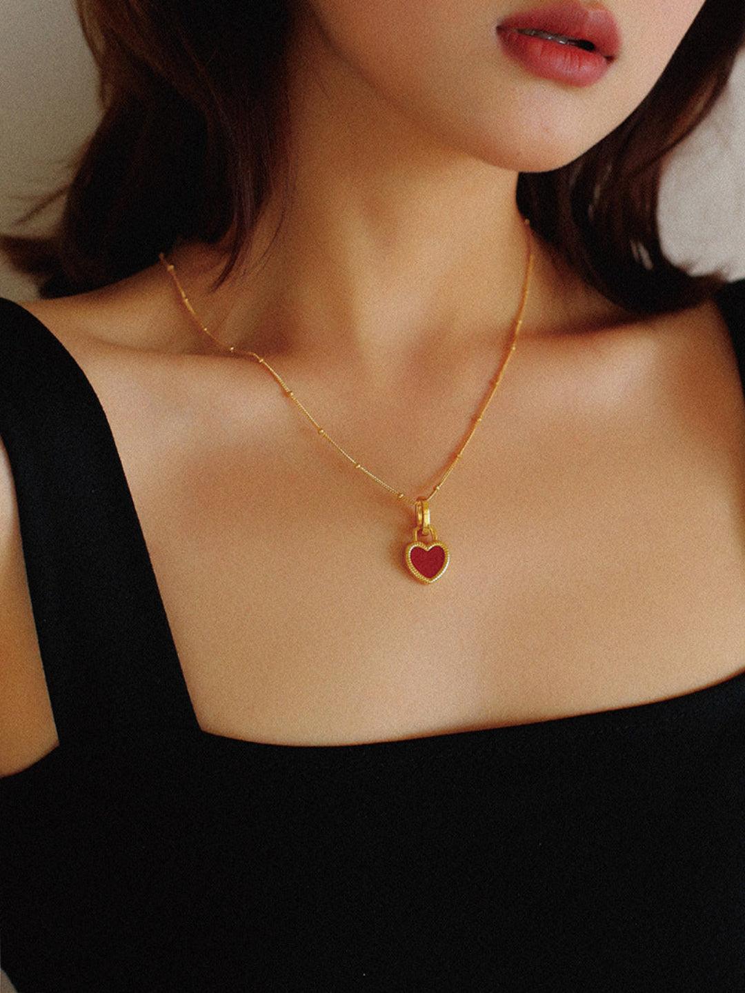 Love Lock Chain Necklace - Gembea Jewelry