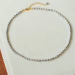 Grey Rice Pearl Necklace - Gembea Jewelry