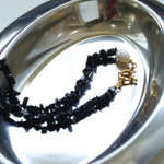 Gembea Jewelry Black Agate Gravel Pearl Necklace
